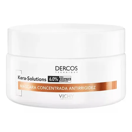 Máscara de Tratamento Capilar Restauradora para Cabelos Danificados por Química com Ação Antifrizz e Antiumidade por 48h Kera-Solutions Vichy Dercos 200ml