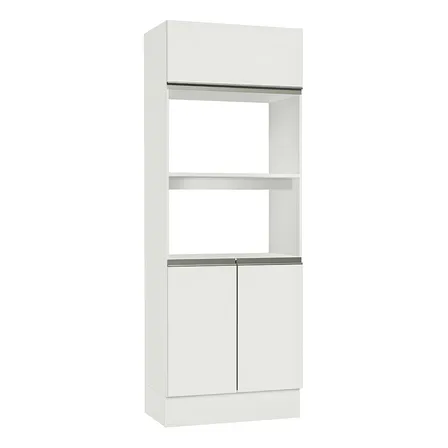 Torre Quente Armário de Cozinha Para 2 Fornos 100% Mdf Branco Smart Madesa G267500909