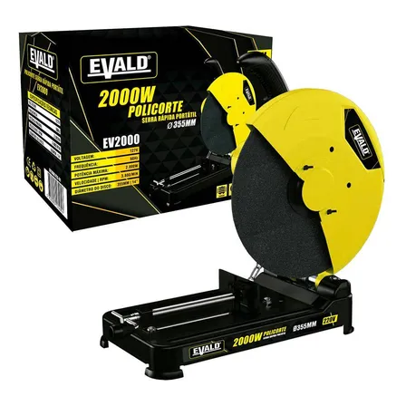 Serra Rápida Policorte Portátil 2000w 14 Pol Ev2000 Evald