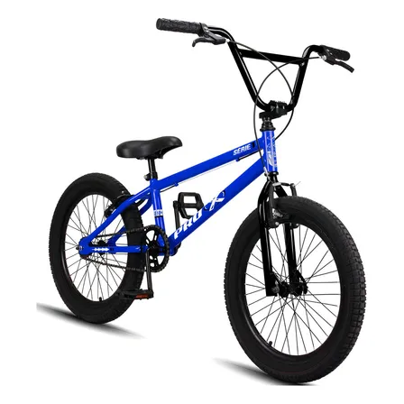 Bicicleta BMX Pro-X Série 1 2024 Aro 20 Azul-Escuro Quadro Aço Infantil