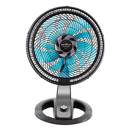 Ventilador De Mesa Britânia 40cm Preto Bvt491 Cor das pás Verde Diâmetro 40 cm Frequência 60 Hz Material das pás Plástico Quantidade de pás 10