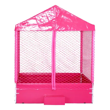 Piscina de Bolinhas Trampolim Brinquedos Rosa Pink 1,50x1,50m
