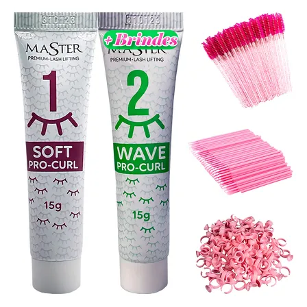 Kit Brow Lamination Lash Lifting Master Premium Passos 1 e 2 Pro Curl