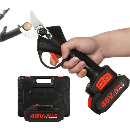 Poda Max Tesoura Poda Galho De Árvore Elétrica S/ Fio 48v 2 Baterias Cor Preto