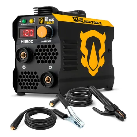 Máquina Inversora de Solda MI150C MMA Eletrodo TIG The Black Tools
