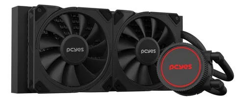 Water Cooler Pcyes Sangue Frio 3 240mm Preto Para Intel e AMD