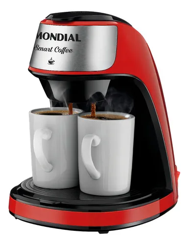 Cafeteira Elétrica Mondial Smart Coffee Cor Vermelho/inox 220v