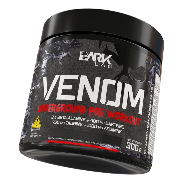 Pre Treino Venom Underground 300g Maça Verde Dark Lab