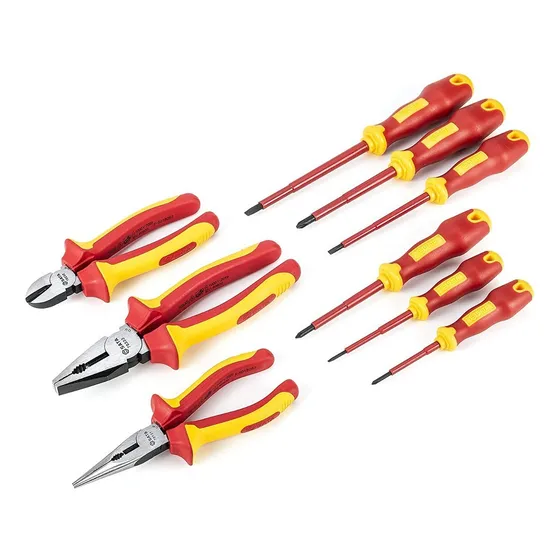 Jogo Fenda/philips E 3 Alicates Iso. Vde 9 Pç Sata St09262u