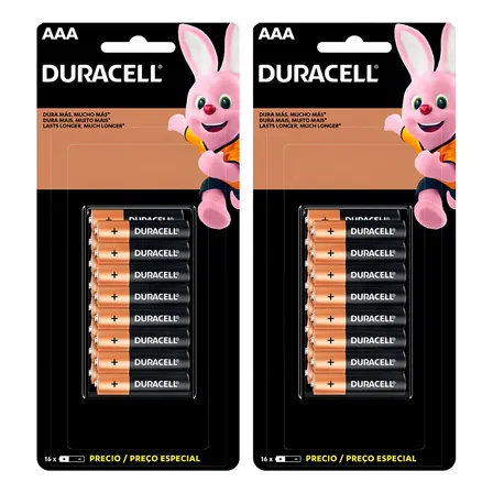Kit Com 32 Pilhas Alcalinas Aaa Duracell