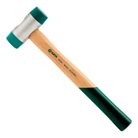 Martelo Borda Plastica Cabo Madeira 35mm Sata St92503sc