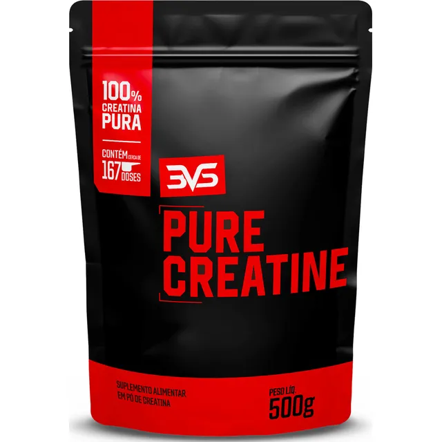 CREATINA MONOHIDRATADA 500g - 100% Pura - 3VS Nutrition