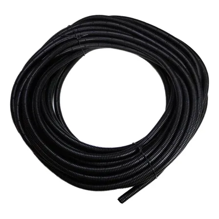 Espaguete Conduíte Corrugado Automotivo 7,5mm 20m Preto Corte UV