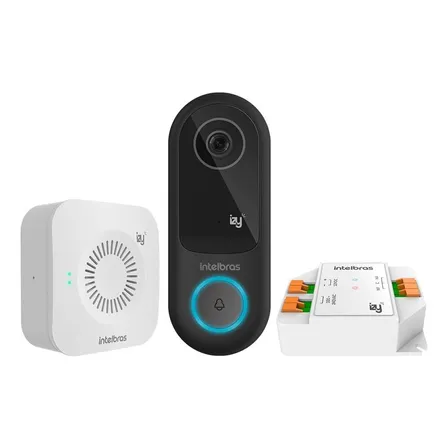 Videoporteiro Smart Ivw 3000+ Da Linha Izy Intelbras Preto 127/220v
