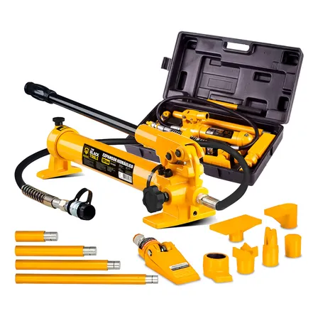 Esticador Hidráulico 10 Toneladas Maleta Com 15 Peças Expansor Potente Teh1000 The Black Tools