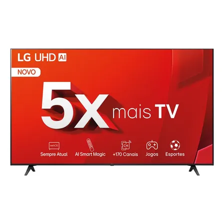 Smart TV LG 50" 4K UHD LED Alexa, ThinQ AI, HDR10, WebOS 24 Controle Smart Magic- 50UT8050
