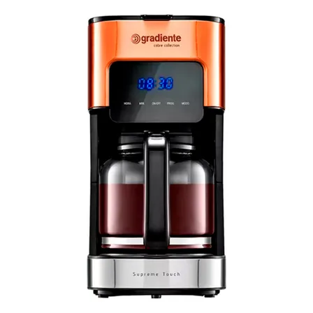 Cafeteira Filtro Digital Programável Gradiente Cobre 1,5l 800w 220v
