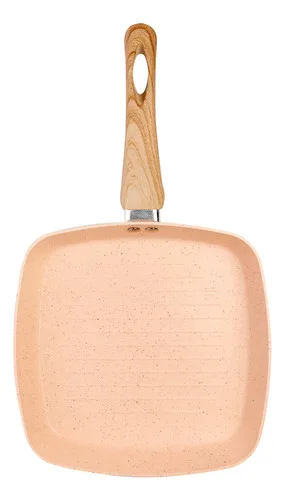 Bistequeira Indução Cerâmico Granito Chef Bege 24cm Lyor N/a