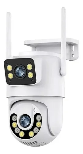 Câmera Lentes Dupla Prova D'água Ip Wifi Externa Jortan A28 Jortan