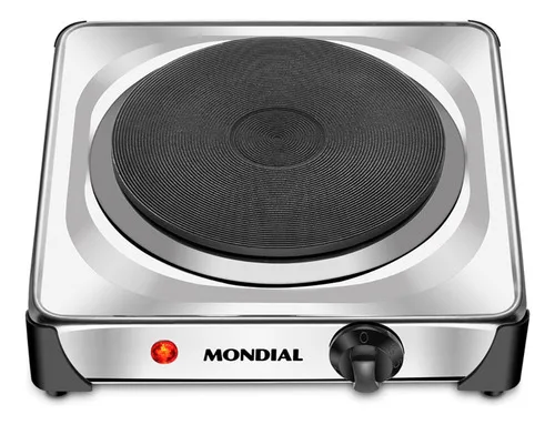 Fogão Elétrico Fast Cook Mondial Inox 1000w Fe-04