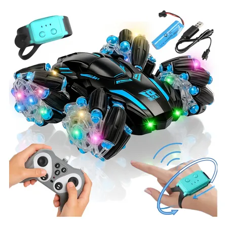 Carrinho De Controle Remoto Recarregável Tração 4x4 Rápido Maluco Gira 360 Com Luzes Aranha Atacarejo Kids