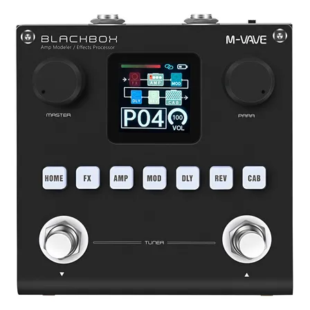 Pedal Multiefeitos M-vave Blackbox Pedal Delay De Guitarra Cor Preto
