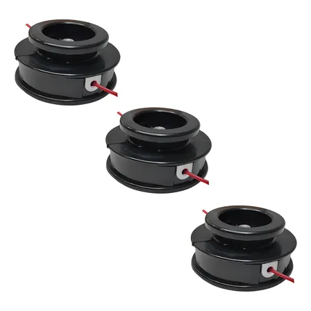 Kit 3 Carretel De Nylon Para Roçadeira Stihl Fs160 Fs220 Fs280 Fs290 Nikamaq Preto