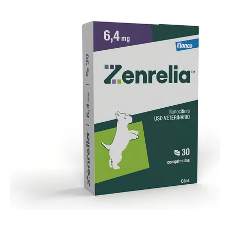 Zenrelia Tab 6,4mg 30 Comprimidos Dermatite Cães Elanco