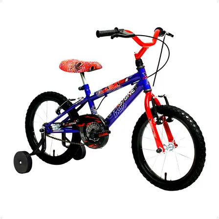 Bicicleta Infantil Passeio Homem Aranha Aro 16 Com Rodinhas Stone Bike