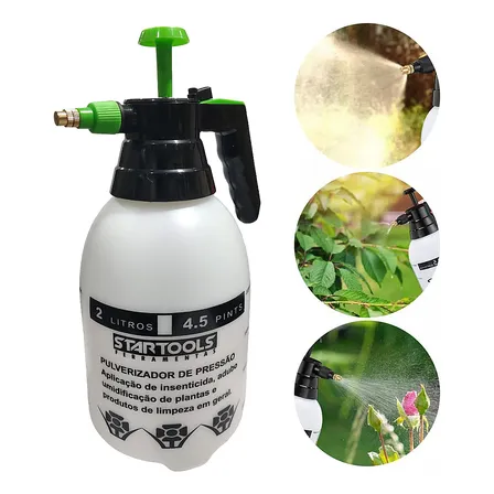 Borrifador Pressão Startools Manual de Compressão Prévia 2 L Branco