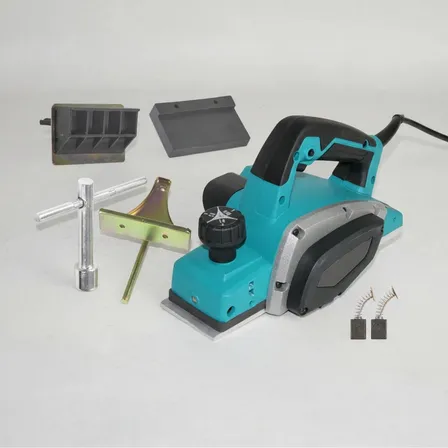 Plaina Elétrica Manual KNakasaki NK-2825PRO Madeira 800W Azul-aço