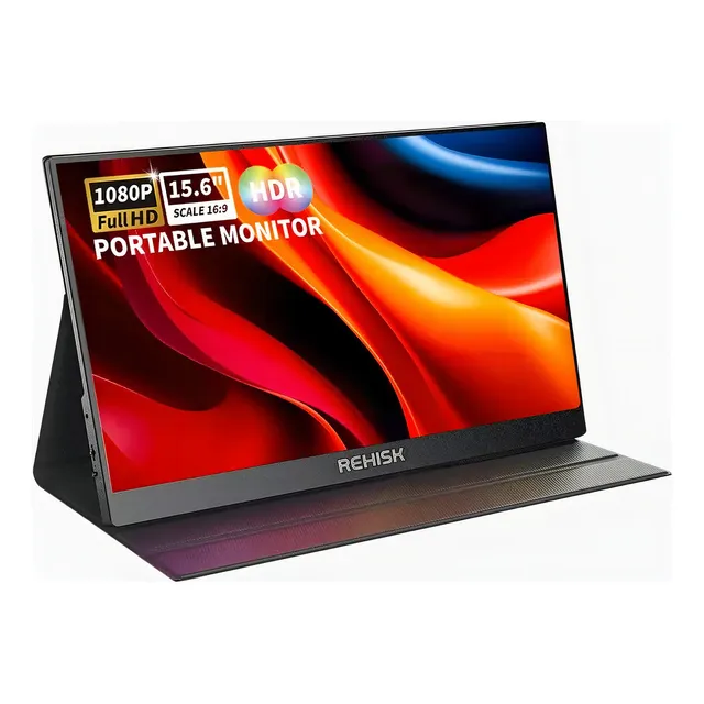 Monitor 15,6'' Fhd 1920x1080 Hdmi/usb-c 60hz Portatil Rehisk RE-15.6FC - Preto