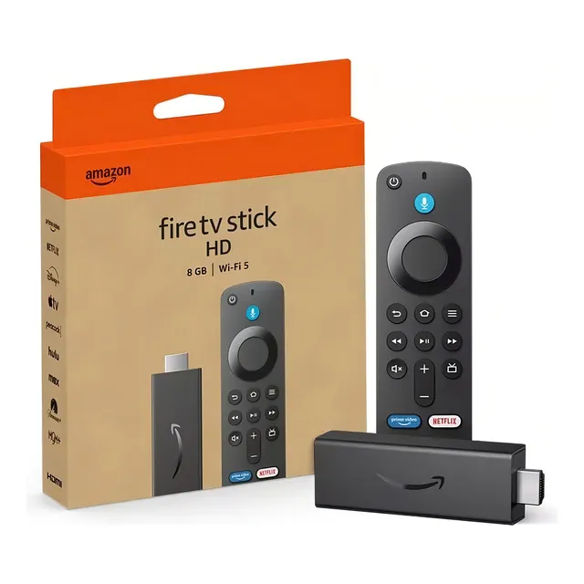 Amazon Fire Tv Stick Hd 4ª Gen Preto 8gb 1gb Wi-fi 5 (2024) De Voz