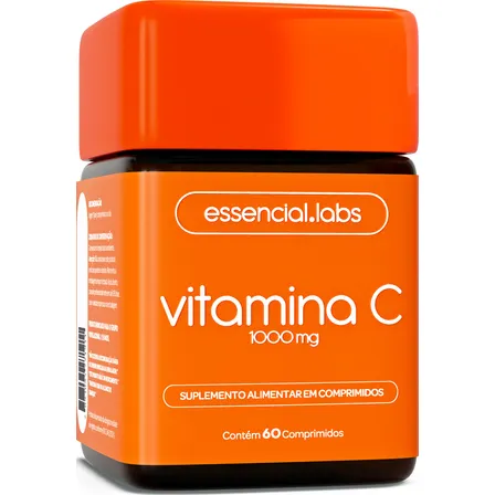 VITAMINA C 1000mg - Fórmula Concentrada e 100% PURA - 60 Doses