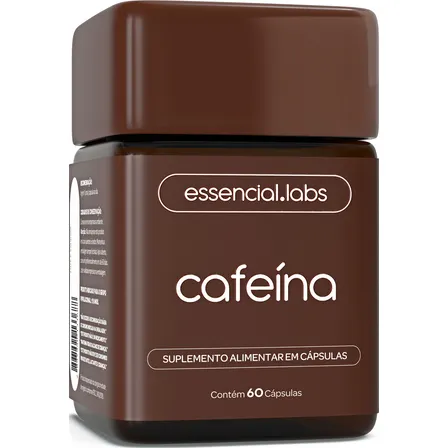 CAFEÍNA 100% PURA 200mg por Cápsula - 60 Cápsulas - Termogênico com Fórmula Concentrada para a Máxima Absorção