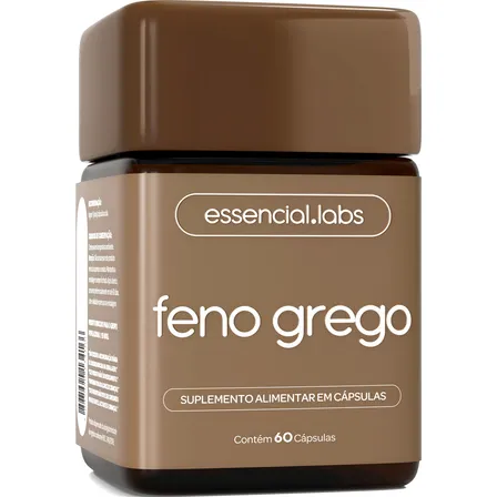 FENO GREGO 450mg - Fórmula Avançada com Máxima Concentração e Pureza - 60 Cápsulas