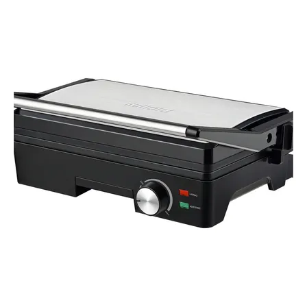Grill Midi 1200w Inox Chapa Dupla Cinza 127v
