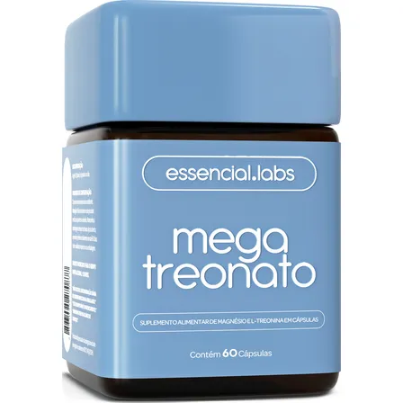 Magnésio Treonato - Fórmula Com Máxima Concentração E Biodisponibilidade - 60 Cápsulas Sem Sabor