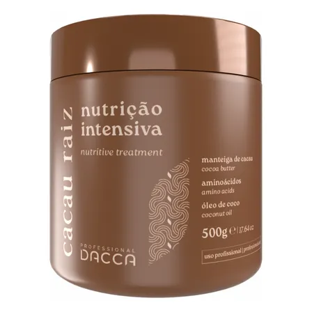 Máscara de Nutrição Intensiva Cacau Raiz 500g Dacca Professional