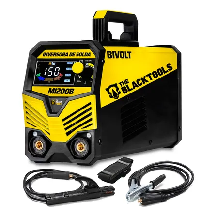 Maquina De Solda Eletrica Inversora Mma Tig Eletrodo 150A MI200B The Black Tools