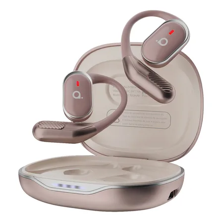 Basike Fone de Ouvido Bluetooth Esportivo TWS Rosa Pink Moderno - Fones com Conexão Rápida, 60h Bateria, IPX5 à Prova d'Água para Academia, Corrida, Treinos