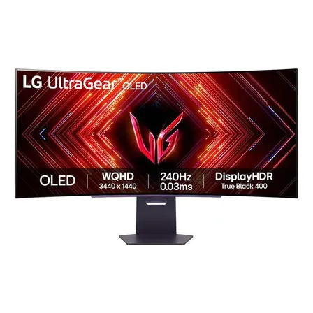 Monitor Gamer LG UltraGear OLED Curvo – Tela OLED 45”, 2K QHD, HDR400 Trueblack, 240Hz, 0,03ms (GtG), NVIDIA G-SYNC