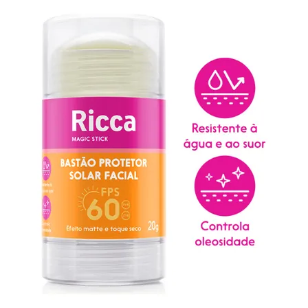 Bastão Facial Protetor Solar Fps60 Ricca