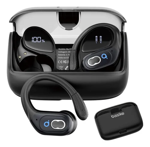 Fone De Ouvido Bluetooth Corrida Gancho Prova D'água Com Gan