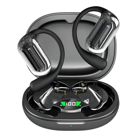 Fone Bluetooth Hancdon Q16s Sem Fio Com Cancelamento De Ruído 5.3 Preto