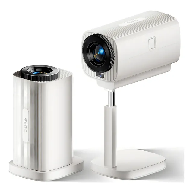 Projetor Smart Basike Ba-ty213 4k Full Hd Android 11 Wi-fi 6 Bluetooth 12000 Lúmens Branco Rotação 180 Graus Home Cinema 127/220v