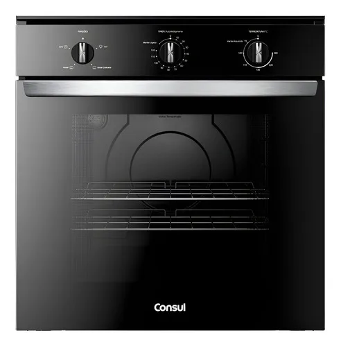 Forno Embutir Elétrico Consul 84l Preto Com Grill - Cob84be Preto 220v