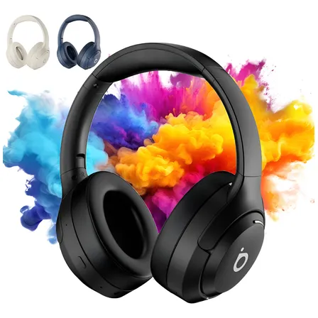 Fone De Ouvido Pretosem Fio Bluetooth 5.4 Premium Anc Hifi Redução De Ruído Ativo-bateria De 40 Horas De Duração Corrida Regulável Basike Ba-fon197 Preto