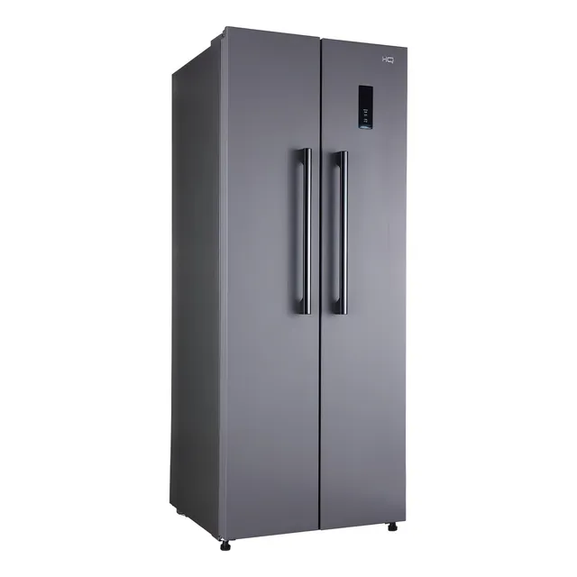 Geladeira Refrigerador HQ Frost Free Side By Side 460 Litros Cinza HQ-460SBSFF