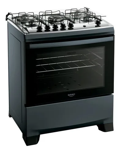 Fogão 5 Bocas Dako Supreme Cor Titânio 127/220v
